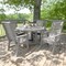 Highwood Usa Weatherly 5pc Round Outdoor Patio Furniture Dining Set AD-DNW48-HGR - alternate 3